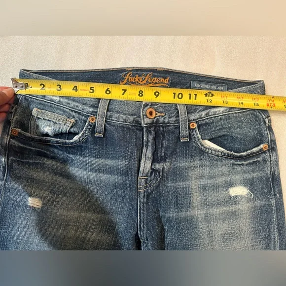 Lucky Legend by Lucky Brand Jeans Legend Dylan Boyfriend destroyed 00/24 - Picture 2 of 6
